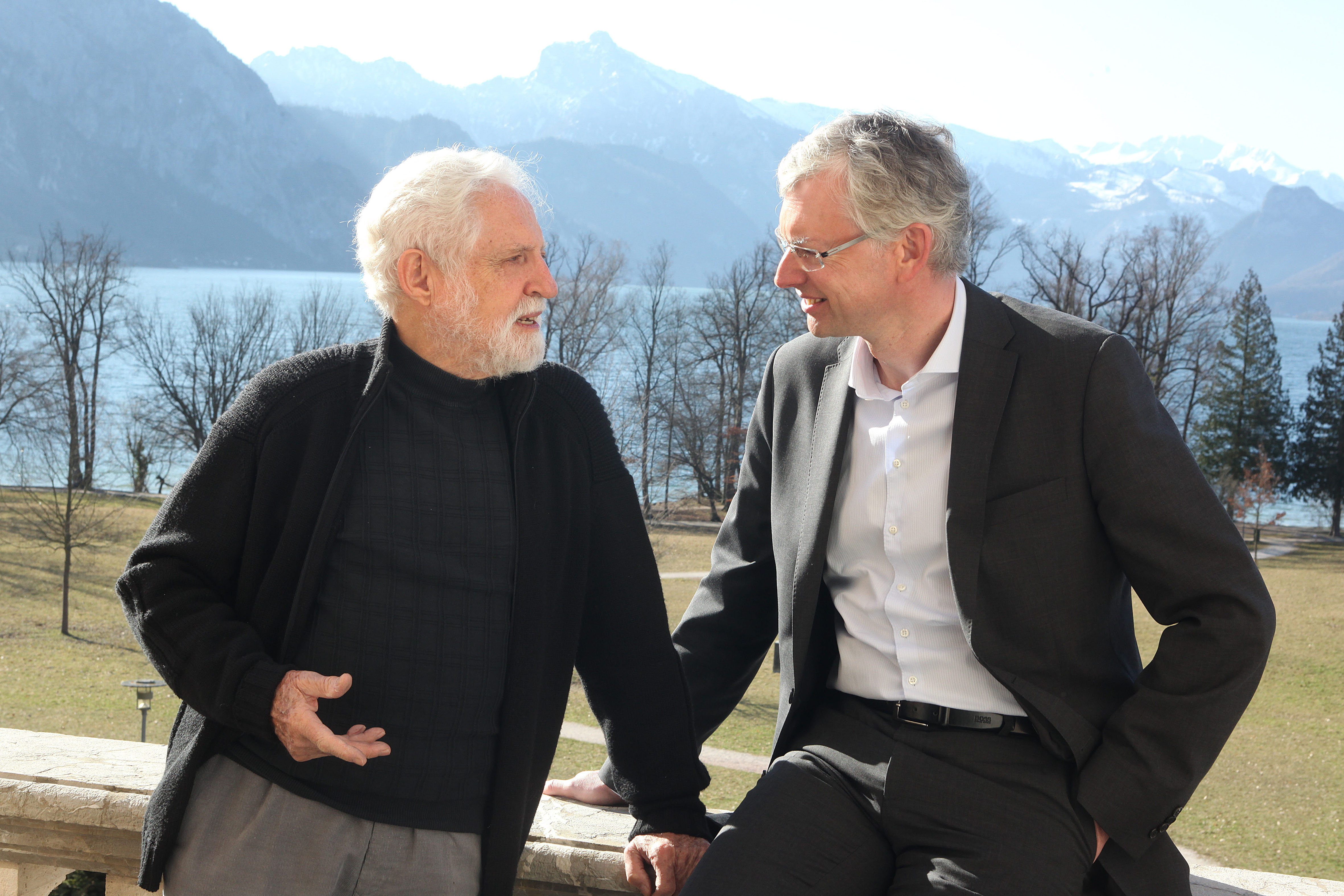 Carl Djerassi and Michael Strugl at the Symposium 2012