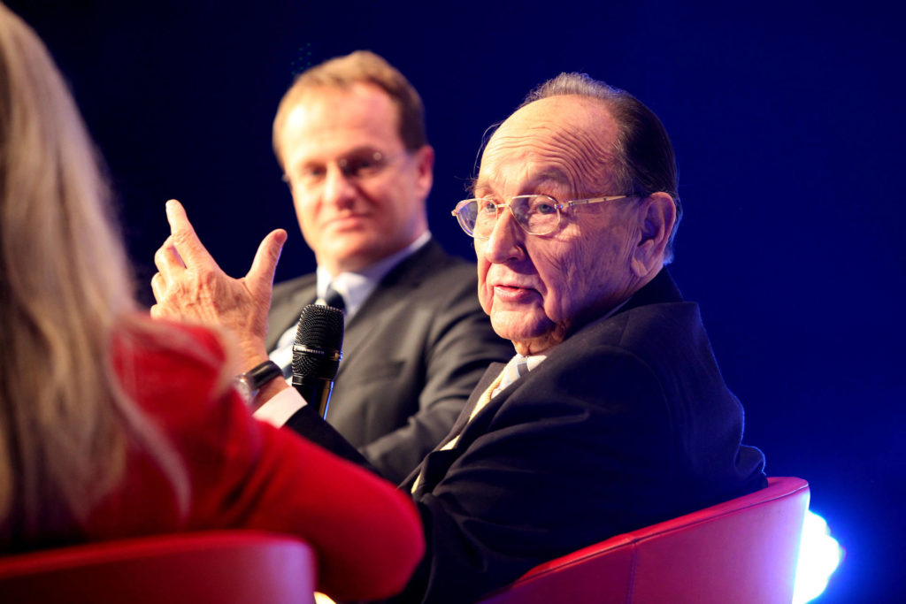 Former German Foreign Minister Hans-Dietrich Genscher at the Launch-Event