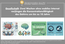 Surprise Fact: Zwei Wochen ohne mobiles Internet verjüngen die Konzentrationsfähigkeit des Gehirns um bis zu 10 Jahre